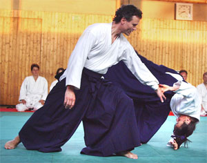 Training des Aikischodo in der Fuchshofturnhalle